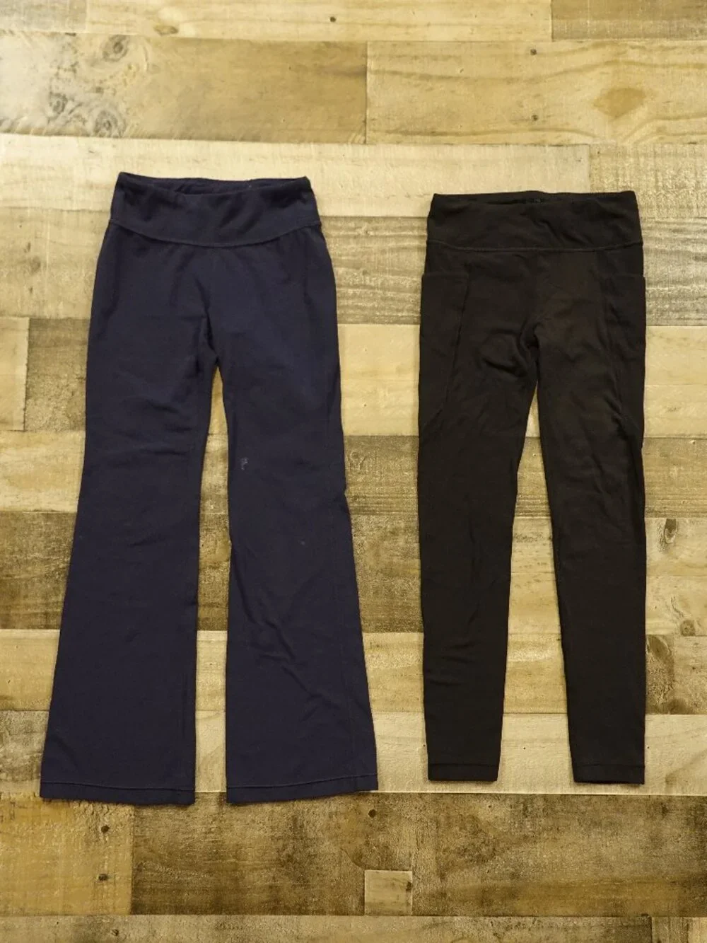 Athleta Girl Treasure Tight Chit Chat Flare Pant Girls Small Navy Black Lot of 2